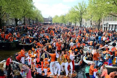 Celebrating Kingsday in Amsterdam